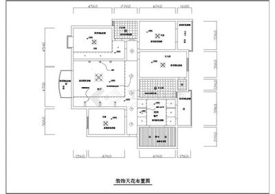 四室两厅室内设计装修CAD施工平面布置图纸详解